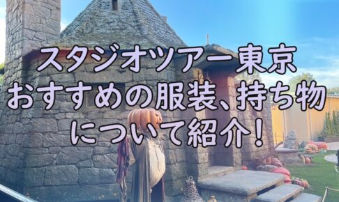 スタジオツアー東京　おすすめの服装、持ち物は？